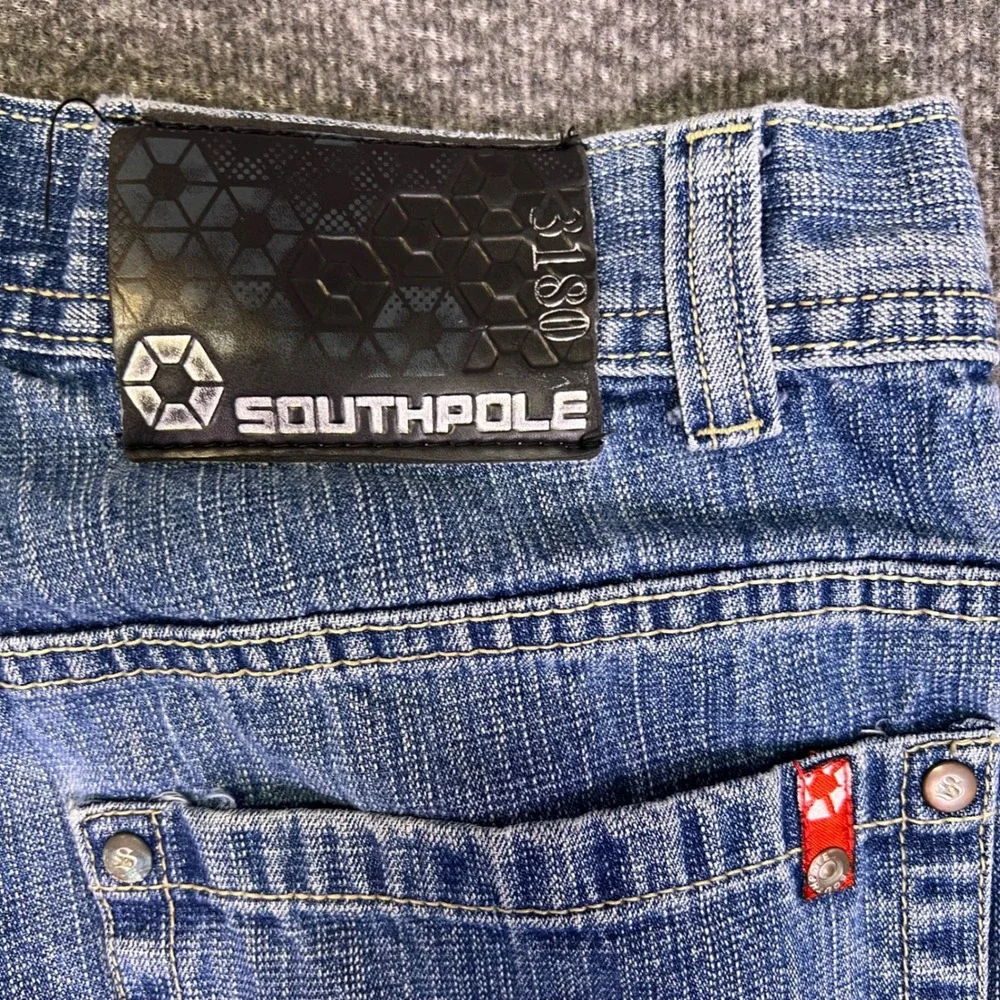 VTG Southpole Jeans Men 29x29 Red Tab 3180 Y2K Streetwear Baggy Relaxed Straight